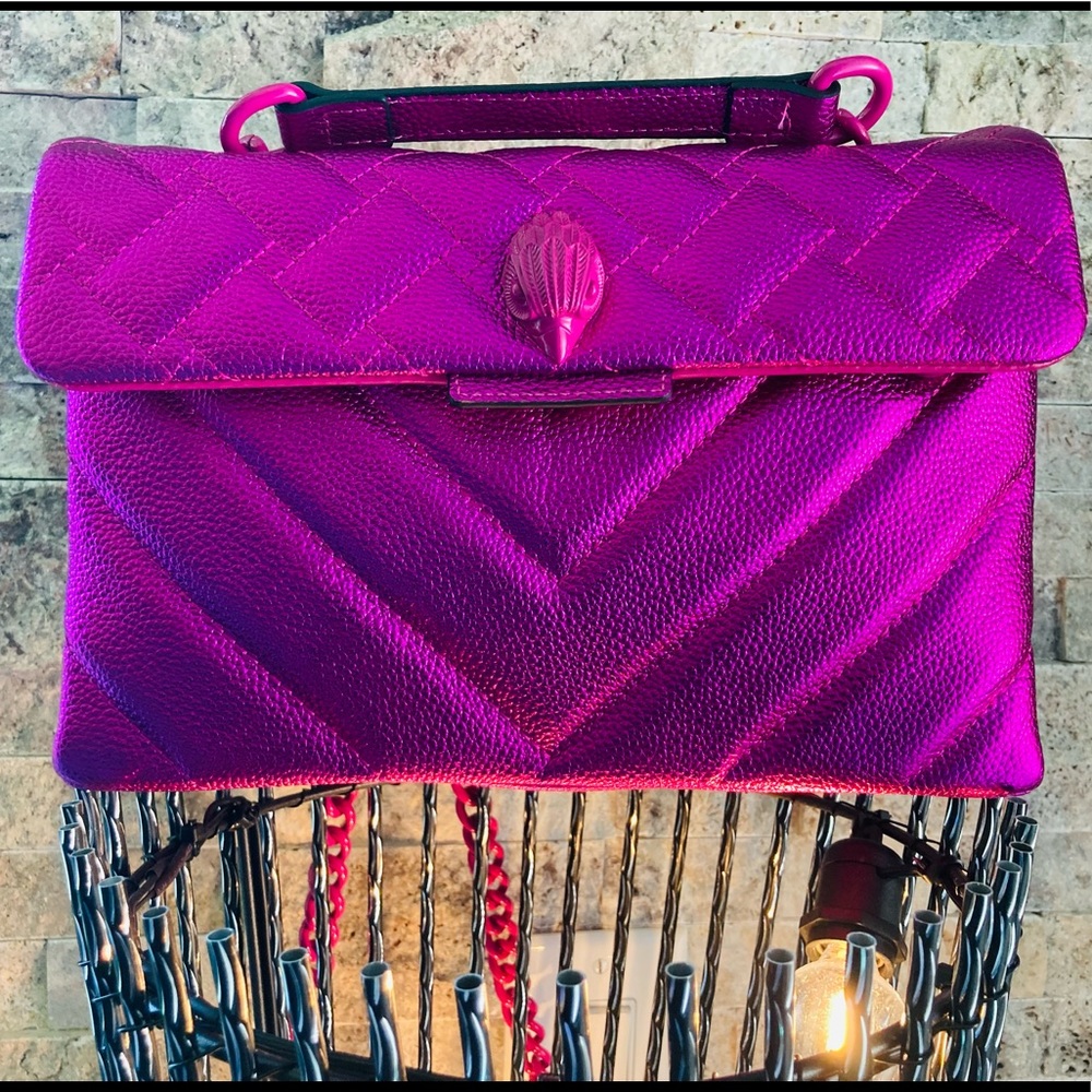 Kurt Geiger Drench Pink Kensington Bag